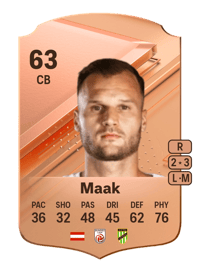 Matthias Maak Rare 63 OVR