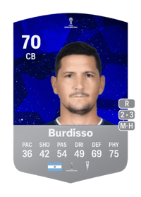 Guillermo Burdisso CONMEBOL Sudamericana 70 OVR