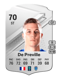 Nicolas De Preville Rare 70 OVR