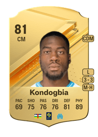 Geoffrey Kondogbia Rare 81 OVR