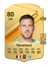 Jordan Veretout Rare 80 OVR