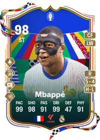 Kylian Mbappé UEFA EURO Team of the Tournament 98 OVR