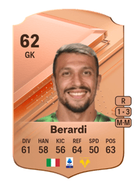 Alessandro Berardi Rare 62 OVR