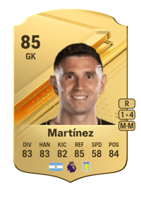 Emiliano Martínez Rare 85 OVR