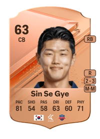 Sin Se Gye Rare 63 OVR