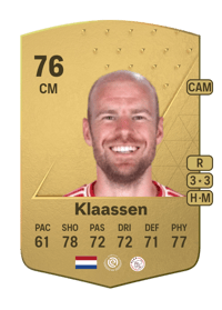 Davy Klaassen Common 76 OVR