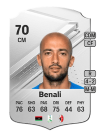 Ahmad Benali Rare 70 OVR