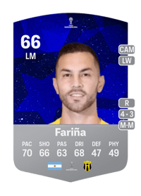 Luis Fariña CONMEBOL Sudamericana 66 OVR