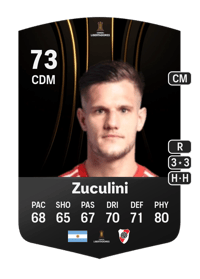 Bruno Zuculini CONMEBOL Libertadores 73 OVR