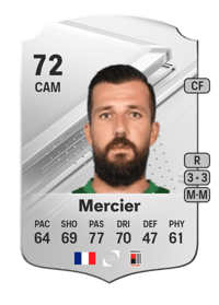 Xavier Mercier Rare 72 OVR