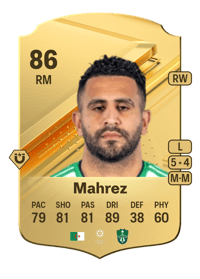 Riyad Mahrez Rare 86 OVR