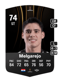 Lorenzo Melgarejo CONMEBOL Libertadores 74 OVR