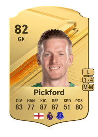 Jordan Pickford Rare 82 OVR