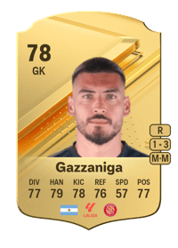 Paulo Gazzaniga Rare 78 OVR