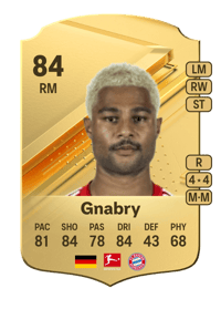 Serge Gnabry Rare 84 OVR