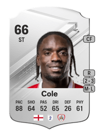 Devante Cole Rare 66 OVR