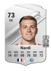 Paul Nardi Rare 73 OVR