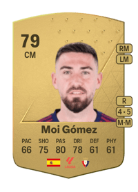 Moi Gómez Common 79 OVR