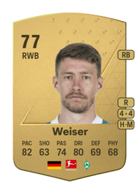 Mitchell Weiser Common 77 OVR
