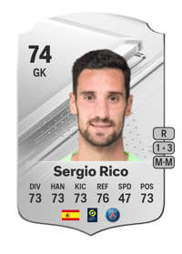Sergio Rico Rare 74 OVR
