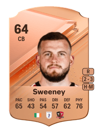 Pierce Sweeney Rare 64 OVR