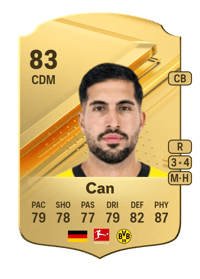 Emre Can Rare 83 OVR
