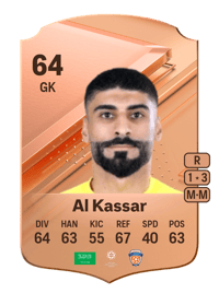 Ahmed Al Kassar Rare 64 OVR