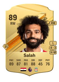 Mohamed Salah Rare 89 OVR