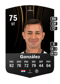 Derlis González CONMEBOL Libertadores 75 OVR