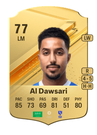 Salem Al Dawsari Rare 77 OVR
