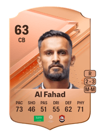 Abdullah Al Fahad Rare 63 OVR