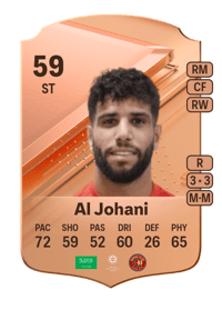 Fahad Al Johani Rare 59 OVR