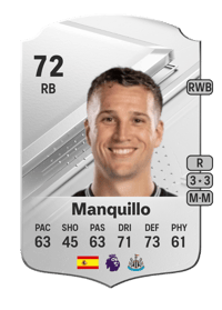 Manquillo Rare 72 OVR