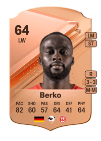 Erich Berko Rare 64 OVR