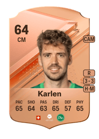 Gregory Karlen Rare 64 OVR
