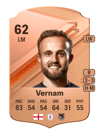 Charles Vernam Rare 62 OVR