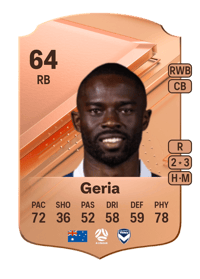 Jason Geria Rare 64 OVR