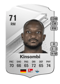 David Kinsombi Rare 71 OVR