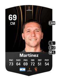 Tomás Martínez CONMEBOL Libertadores 69 OVR