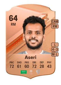 Abdulfatah Aseri Rare 64 OVR