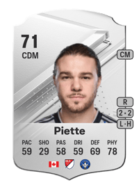 Samuel Piette Rare 71 OVR