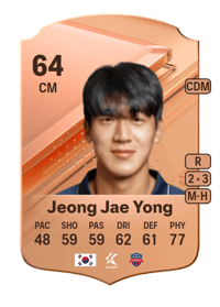 Jeong Jae Yong Rare 64 OVR