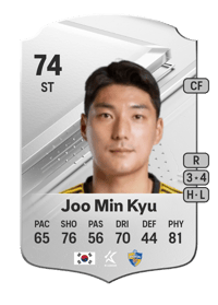 Joo Min Kyu Rare 74 OVR