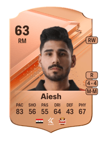 Hosam Aiesh Rare 63 OVR
