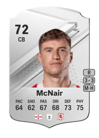 Paddy McNair Rare 72 OVR