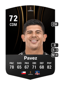 Esteban Pavez CONMEBOL Libertadores 72 OVR