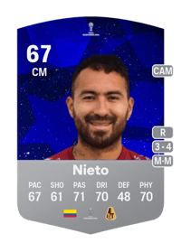 Juan Nieto CONMEBOL Sudamericana 67 OVR