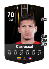 Rafael Carrascal CONMEBOL Libertadores 70 OVR
