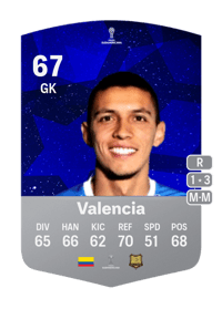 Juan David Valencia CONMEBOL Sudamericana 67 OVR