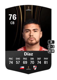 Paulo Díaz CONMEBOL Libertadores 76 OVR